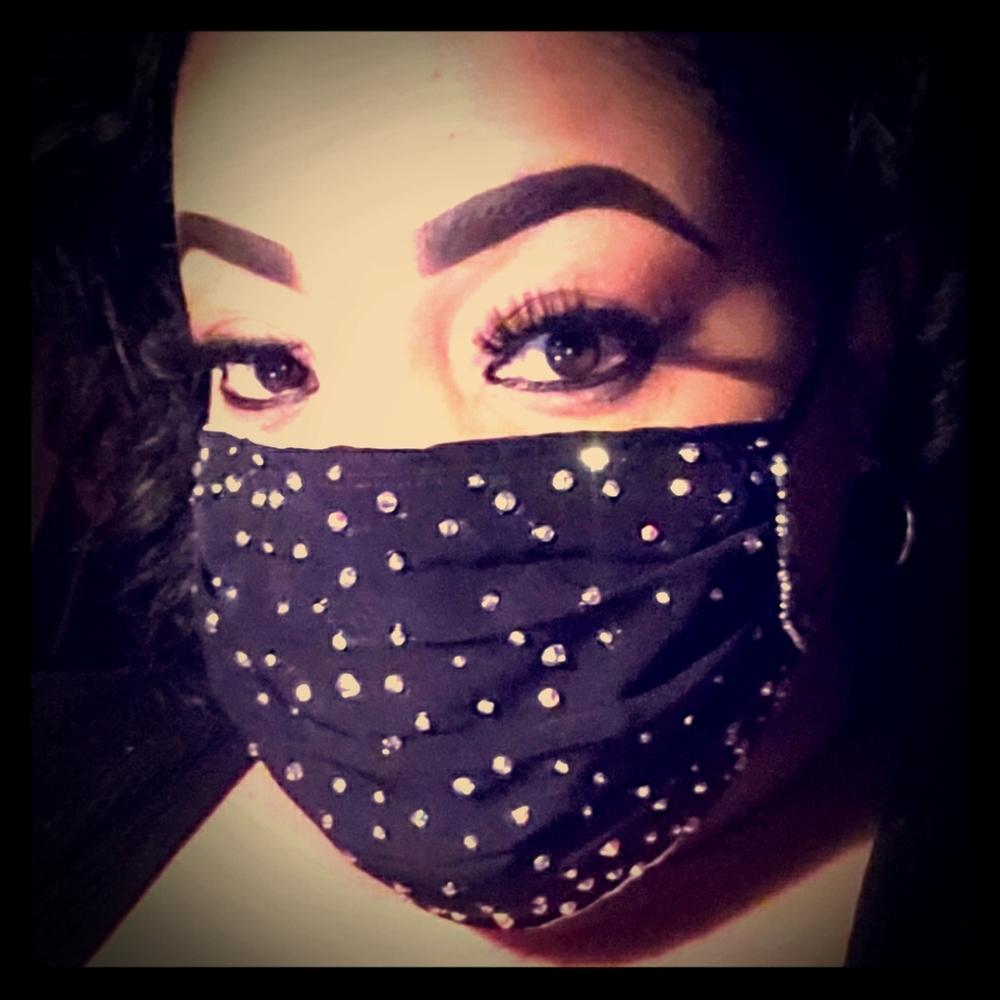 Bling bling face mask